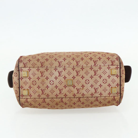 LOUIS VUITTON Monogram Mini Josephine PM Hand Bag Red M92216 LV Auth bs34631