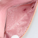 CHANEL Chain Shoulder Bag Patent Leather Pink Silver CC Auth bs34632A-19