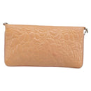 CHANEL Chain Shoulder Bag Patent Leather Pink Silver CC Auth bs34632A-3