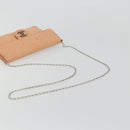 CHANEL Chain Shoulder Bag Patent Leather Pink Silver CC Auth bs34632A-7