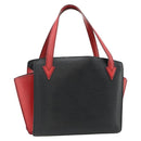 LOUIS VUITTON Epi Bicolor Varenne Hand Bag Black Red M52387 LV Auth bs34633-1