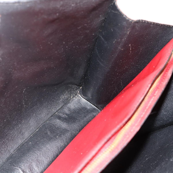 LOUIS VUITTON Epi Bicolor Varenne Hand Bag Black Red M52387 LV Auth bs34633