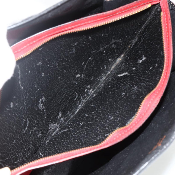 LOUIS VUITTON Epi Bicolor Varenne Hand Bag Black Red M52387 LV Auth bs34633