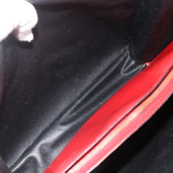 LOUIS VUITTON Epi Bicolor Varenne Hand Bag Black Red M52387 LV Auth bs34633
