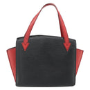 LOUIS VUITTON Epi Bicolor Varenne Hand Bag Black Red M52387 LV Auth bs34633-3