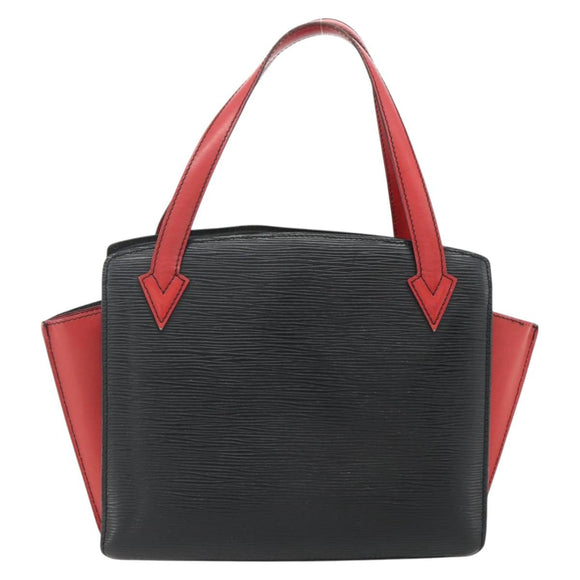 LOUIS VUITTON Epi Bicolor Varenne Hand Bag Black Red M52387 LV Auth bs34633