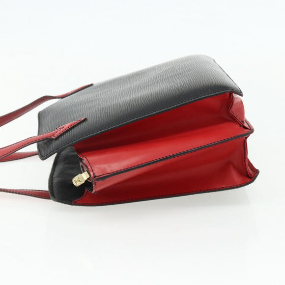LOUIS VUITTON Epi Bicolor Varenne Hand Bag Black Red M52387 LV Auth bs34633