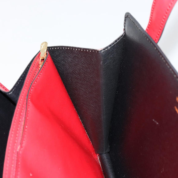 LOUIS VUITTON Epi Bicolor Varenne Hand Bag Black Red M52387 LV Auth bs34634A