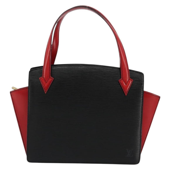 LOUIS VUITTON Epi Bicolor Varenne Hand Bag Black Red M52387 LV Auth bs34634A