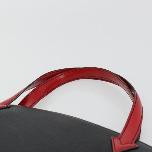 LOUIS VUITTON Epi Bicolor Varenne Hand Bag Black Red M52387 LV Auth bs34634A