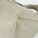 PRADA Handtas Leer 2way Grijs Goud Auth bs34637-9