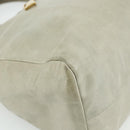 PRADA Handtas Leer 2way Grijs Goud Auth bs34637-16