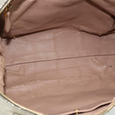 PRADA Handtas Leer 2way Grijs Goud Auth bs34637-11