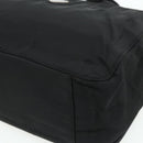 PRADA Hand Bag Nylon Black Silver Auth bs34638-10