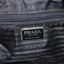 PRADA Hand Bag Nylon Black Silver Auth bs34638-16