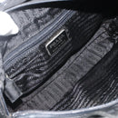 PRADA Hand Bag Nylon Black Silver Auth bs34638-17