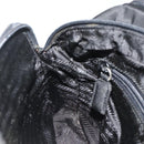 PRADA Hand Bag Nylon Black Silver Auth bs34638-19