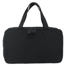 PRADA Hand Bag Nylon Black Silver Auth bs34638-3