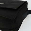 PRADA Shoulder Bag Nylon Black Silver Auth bs34639-10