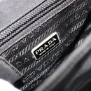 PRADA Shoulder Bag Nylon Black Silver Auth bs34639-16