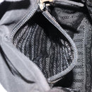 PRADA Shoulder Bag Nylon Black Silver Auth bs34639-21