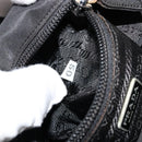PRADA Shoulder Bag Nylon Black Silver Auth bs34639-22