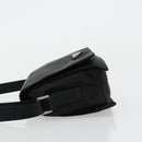 PRADA Shoulder Bag Nylon Black Silver Auth bs34639-5