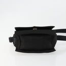 PRADA Shoulder Bag Nylon Black Silver Auth bs34639-9