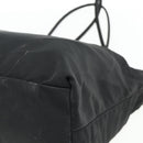 PRADA Tote Bag Nylon Black Silver Auth bs34641-15