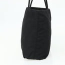 PRADA Tote Bag Nylon Black Silver Auth bs34641-4