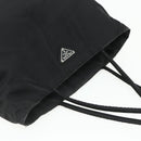PRADA Tote Bag Nylon Black Silver Auth bs34641-6