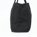 PRADA Hand Bag Nylon Black Silver Auth bs34642-4