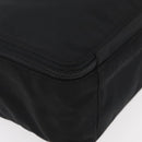 PRADA Hand Bag Nylon Black Silver Auth bs34643A-15