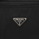 PRADA Hand Bag Nylon Black Silver Auth bs34643A-17