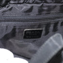 PRADA Hand Bag Nylon Black Silver Auth bs34643A-19