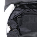 PRADA Hand Bag Nylon Black Silver Auth bs34643A-27