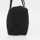 PRADA Hand Bag Nylon Black Silver Auth bs34643A-3