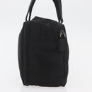 PRADA Hand Bag Nylon Black Silver Auth bs34643A-4