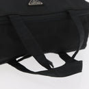 PRADA Hand Bag Nylon Black Silver Auth bs34643A-7