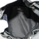 PRADA Drawstring Pouch Nylon Khaki Silver Auth bs34644-15