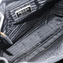 PRADA Tote Bag Nylon Black Silver Auth bs34646-17