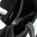 PRADA Tote Bag Nylon Black Silver Auth bs34646-22