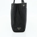 PRADA Tote Bag Nylon Black Silver Auth bs34646-4