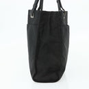 PRADA Tote Bag Nylon Black Silver Auth bs34646-5