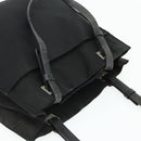 PRADA Tote Bag Nylon Black Silver Auth bs34646-6