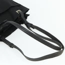 PRADA Tote Bag Nylon Black Silver Auth bs34646-7