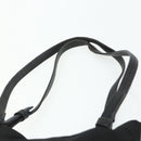 PRADA Tote Bag Nylon Black Silver Auth bs34646-8