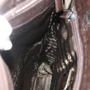 PRADA Tote Bag Nylon Khaki Silver Auth bs34647-20