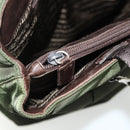 PRADA Tote Bag Nylon Khaki Silver Auth bs34647-23