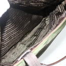 PRADA Tote Bag Nylon Khaki Silver Auth bs34647-25